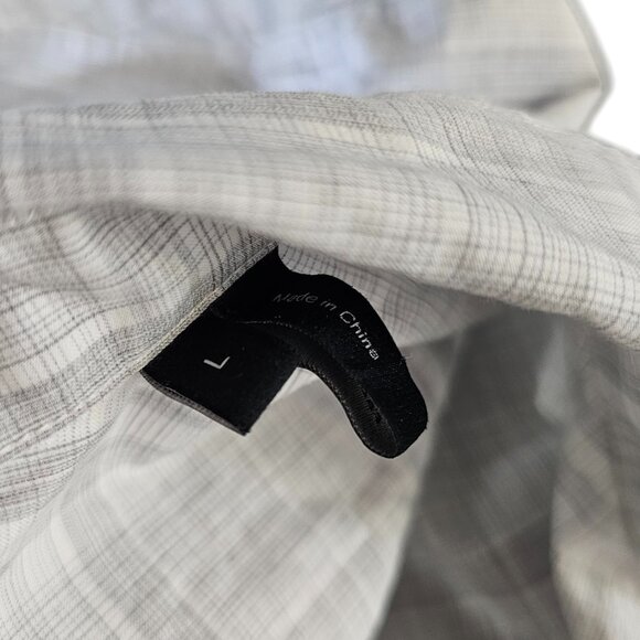 Theory Mens Murray Long Sleeve Button Up Shirt, Dada Plaid, Cotton, Size Large - Picture 4 of 8